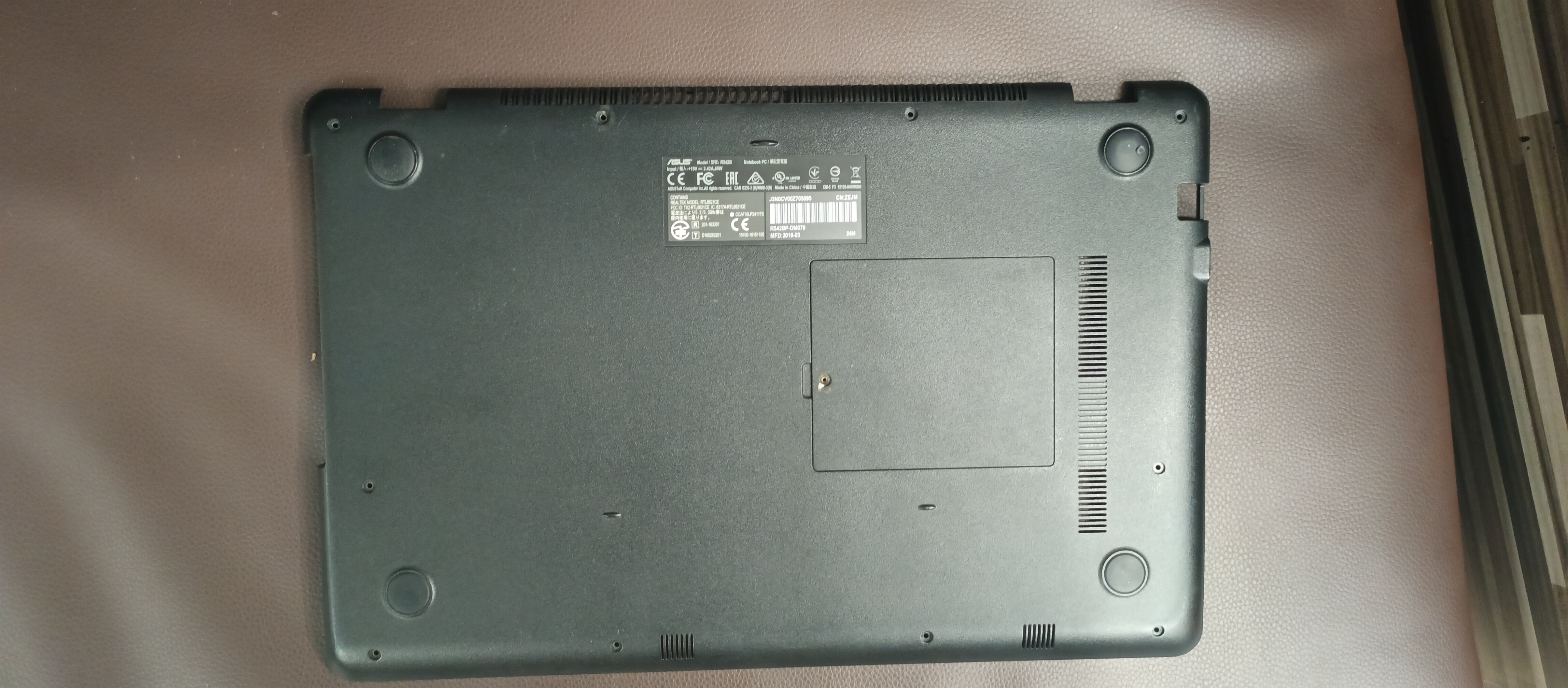قاب کف اصلی استوک ایسوس R542B