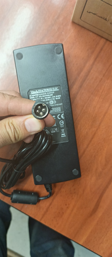 آداپتور شارژر اصلی چهار پین فروشگاهی ۲۴ ولت ۷,۵ آمپری 180 وات مناسب صندوق های فروشگاهی